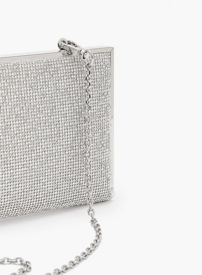 Celeste Embellished Clutch With Chain Strap Ramadan Collections - Image 5
